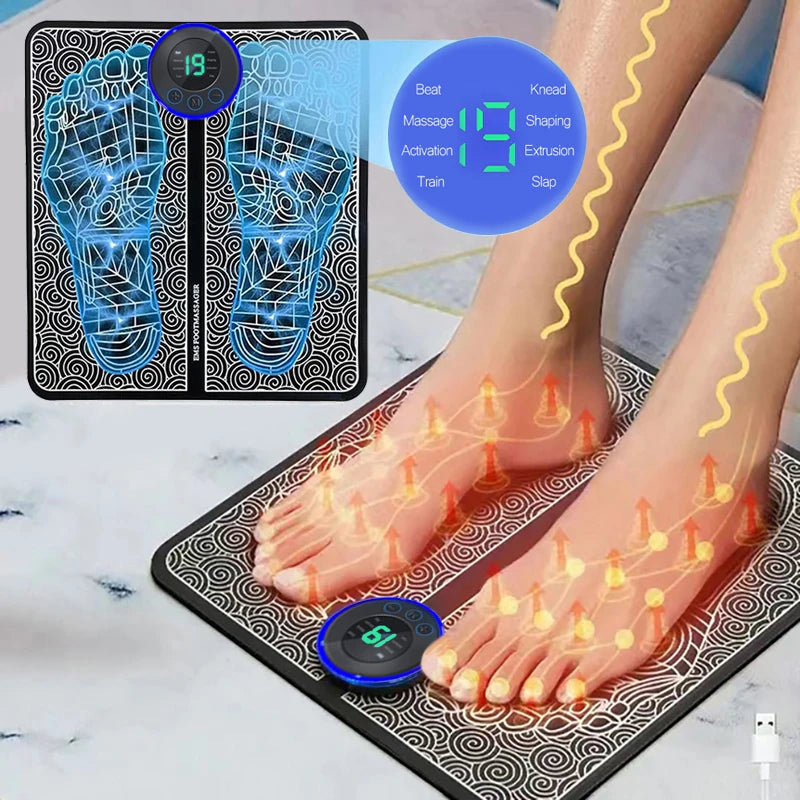 Massageador Elétrico para Os Pés Reduz Varizes