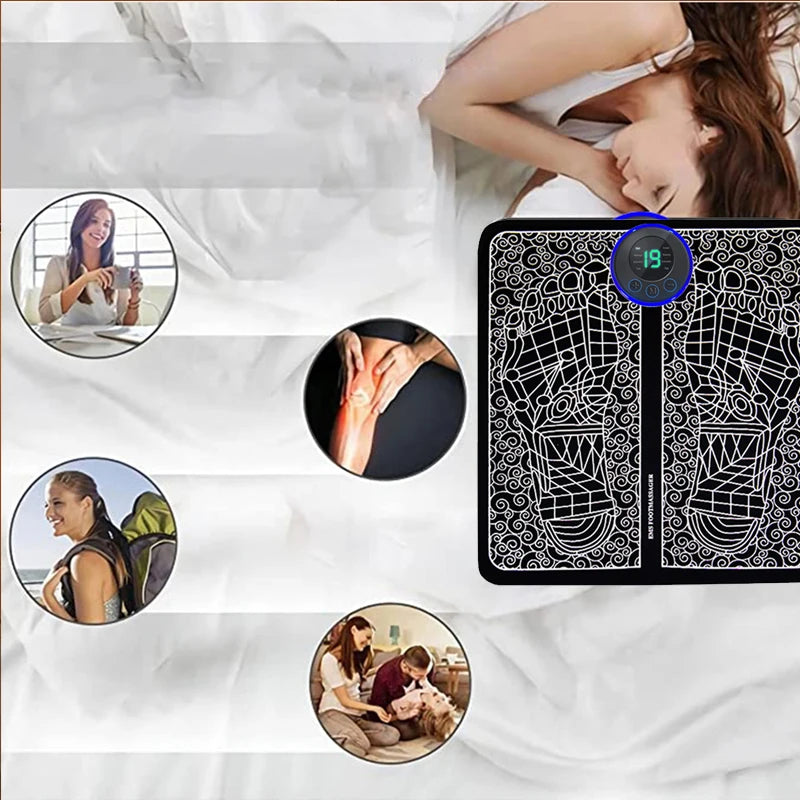 Massageador Elétrico para Os Pés Reduz Varizes